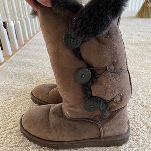 UGG Brown Boots with Buttons